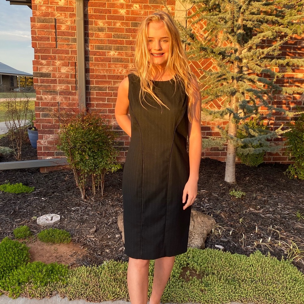 Wool sheath dress
